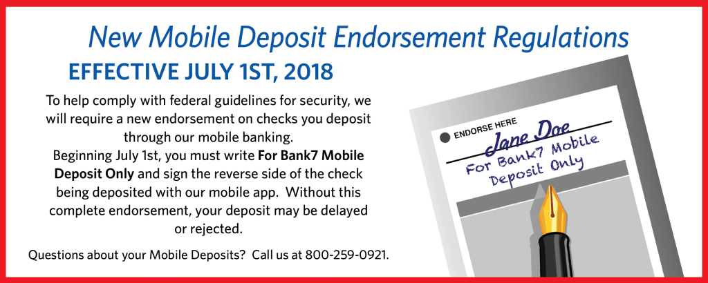 truist mobile deposit endorsement requirements